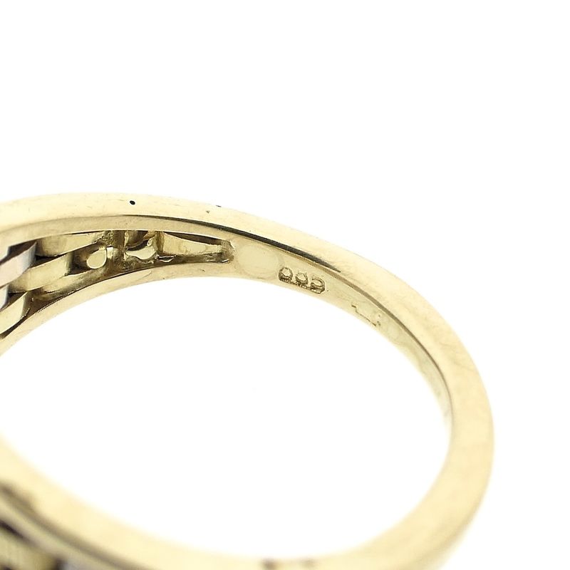 Image 6 of Tricolor gold woven ring