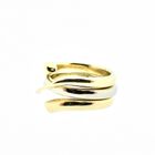 Image 3 of Two-tone gold 3-piece ring; Georg Jensen