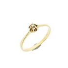 Image 1 of Gold Solitaire Ring with Diamond; 0.01 ct.