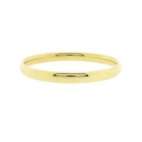 Gold smooth slave bracelet | Ø 61.5 mm
