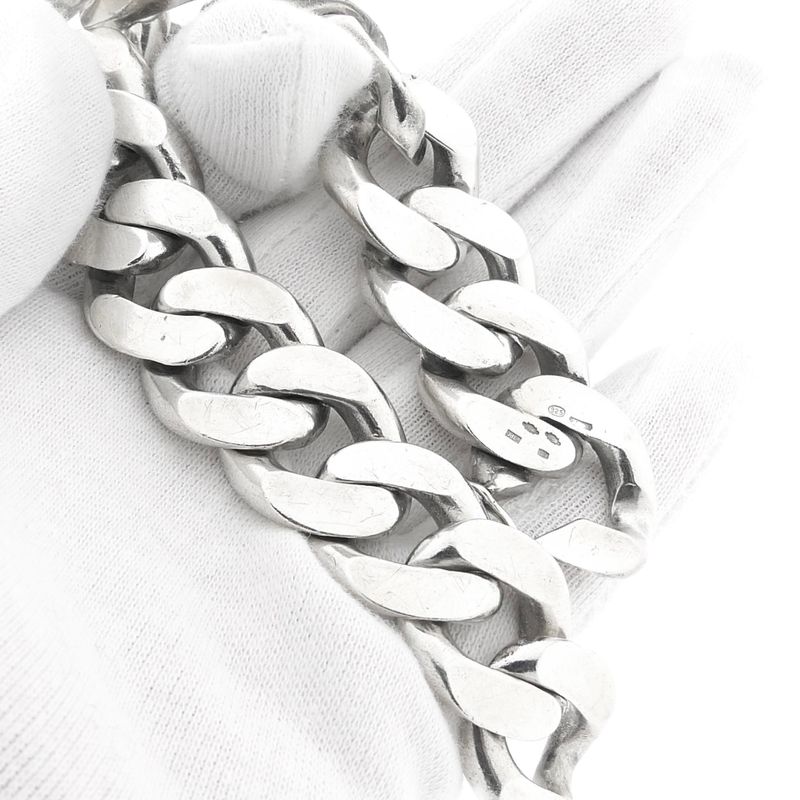 Image 8 of Solid Silver Gourmet Chain Bracelet