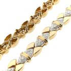 Image 7 of Solid gold necklace with diamonds; Approx. 7.68 ct.