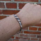 Image 12 of White Gold Cardano Link Bracelet with Sapphire & Diamonds