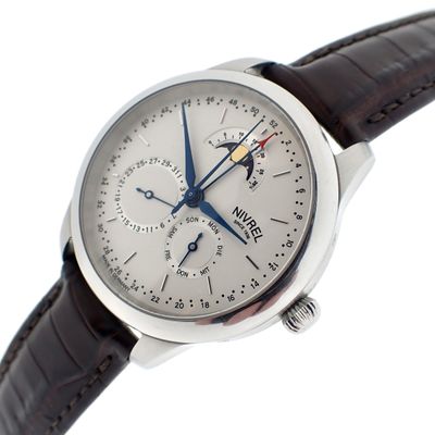 Image 1 of Nivrel Horaire L'Economiste; Automatic watch with moon phase and triple calendar