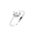 Image 1 of White Gold Ring with Cultured Pearl