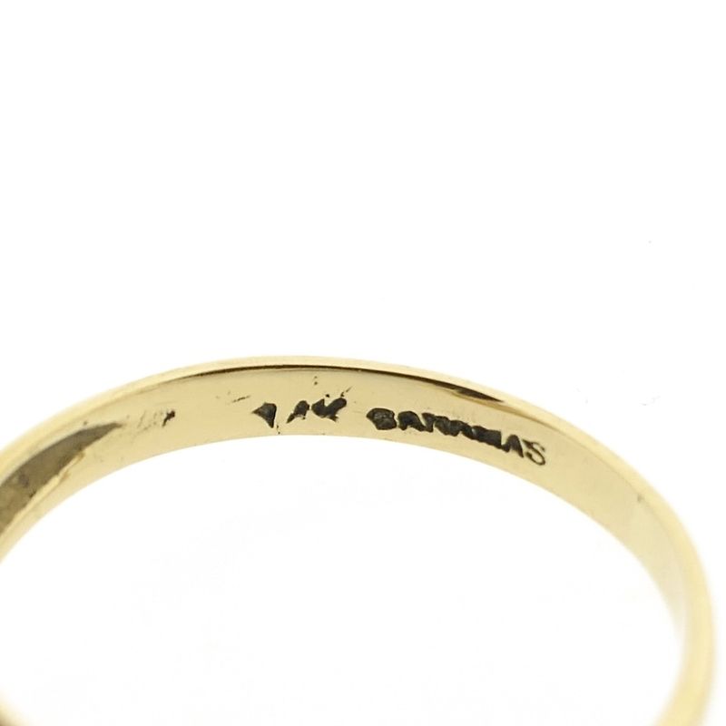 Image 7 of Gold dolphin ring with diamond | 0.06 ct.