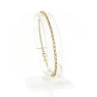 Image 1 of 8-karat Jasseron link bracelet | 19 cm