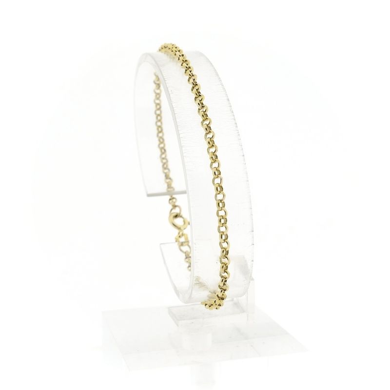 Image 1 of 8-karat Jasseron link bracelet | 19 cm