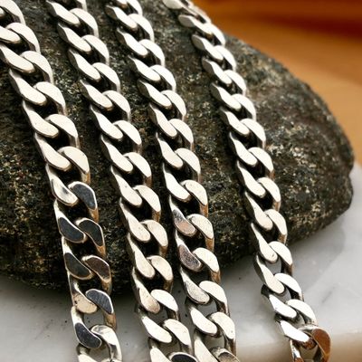 Image 2 of Robust Silver Gourmet Link Chain