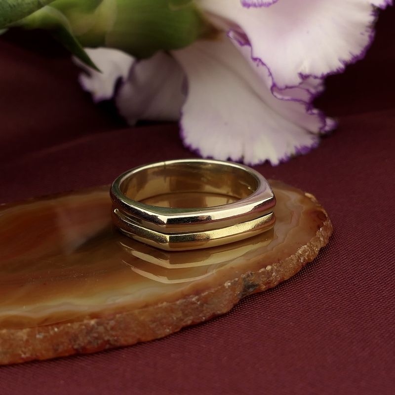 Image 2 of Two-tone gold ring