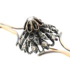 Image 4 of Antique gold and silver brooch with diamonds; approx. 0.25 ct.