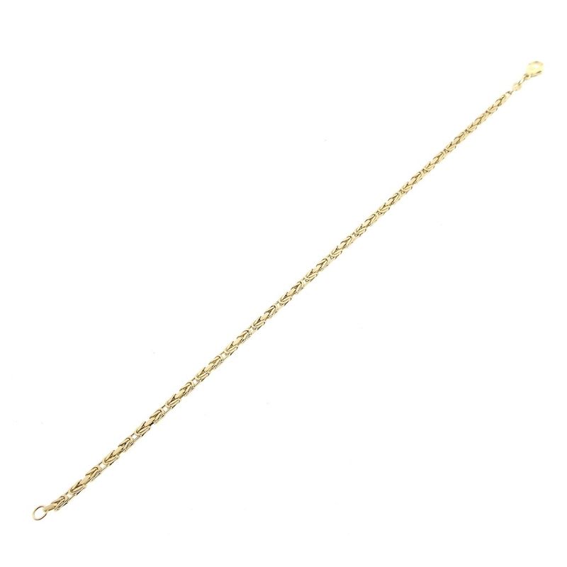 Image 7 of Gold square king's link bracelet | 21.5 cm