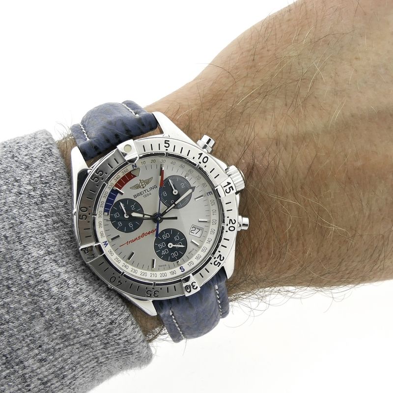 Image 15 of Breitling Transocean A53040; Chronograph men's watch