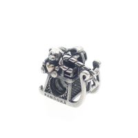 Pandora charm; Silver with gold; Christmas sled