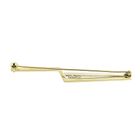 Image 10 of Two-tone gold long narrow brooch with diamonds; 0.15 ct.