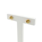 Image 3 of Tricolor gold stud earrings