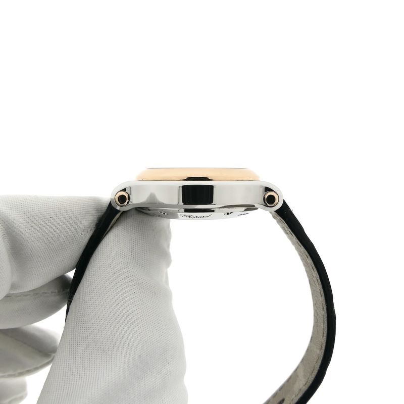 Image 6 of Chopard Happy Sport 'Stars' Automatic 278573; 18k gold/steel women's watch with diamonds