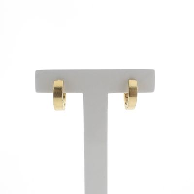 Image 1 of Gold matte earrings | Ø 14.5 mm