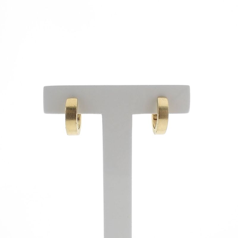 Image 1 of Gold matte earrings | Ø 14.5 mm