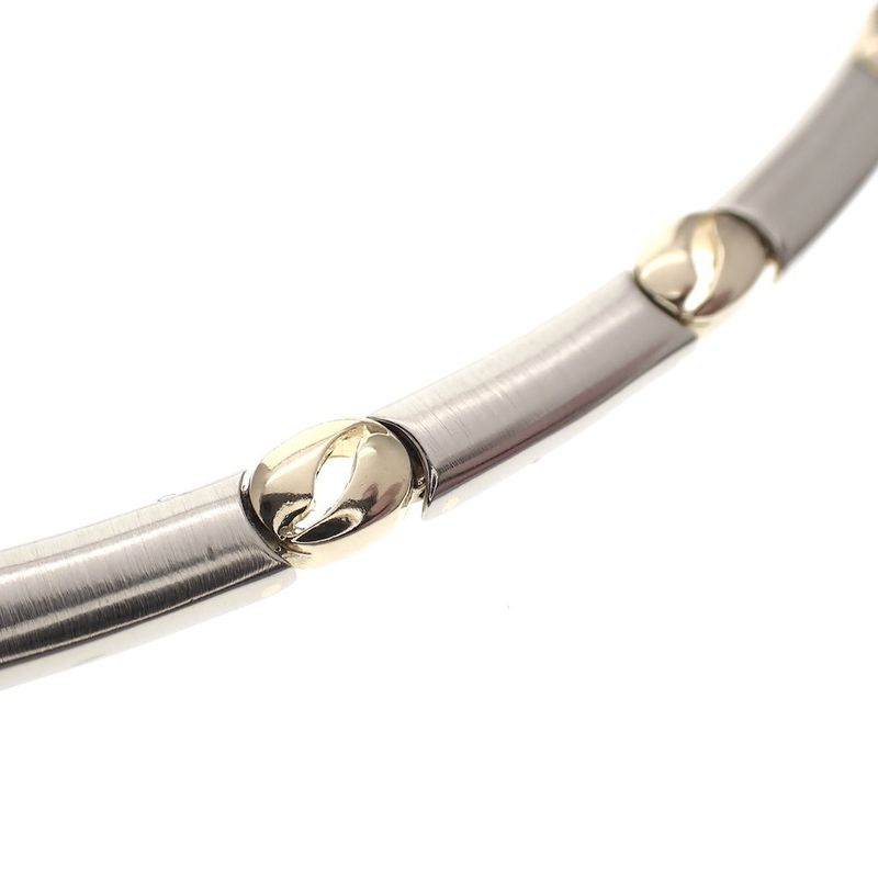 Image 2 of Two-tone gold fantasy necklace with coffee bean