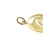 Image 5 of Gold zodiac sign pendant; Pisces