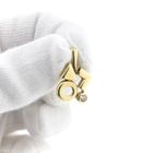 Image 10 of 8 karat geometric pendant with zirconia