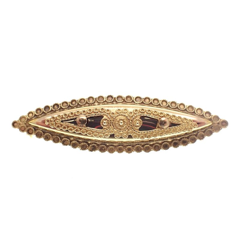 Image 2 of Antique gold brooch; Filigree