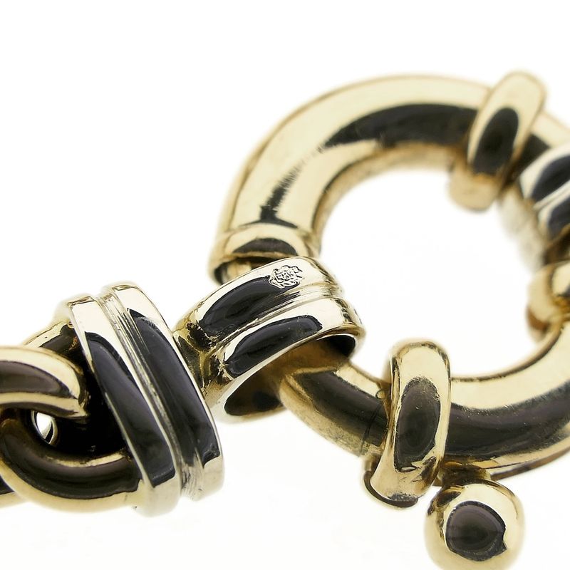 Image 6 of Gold anchor link necklace