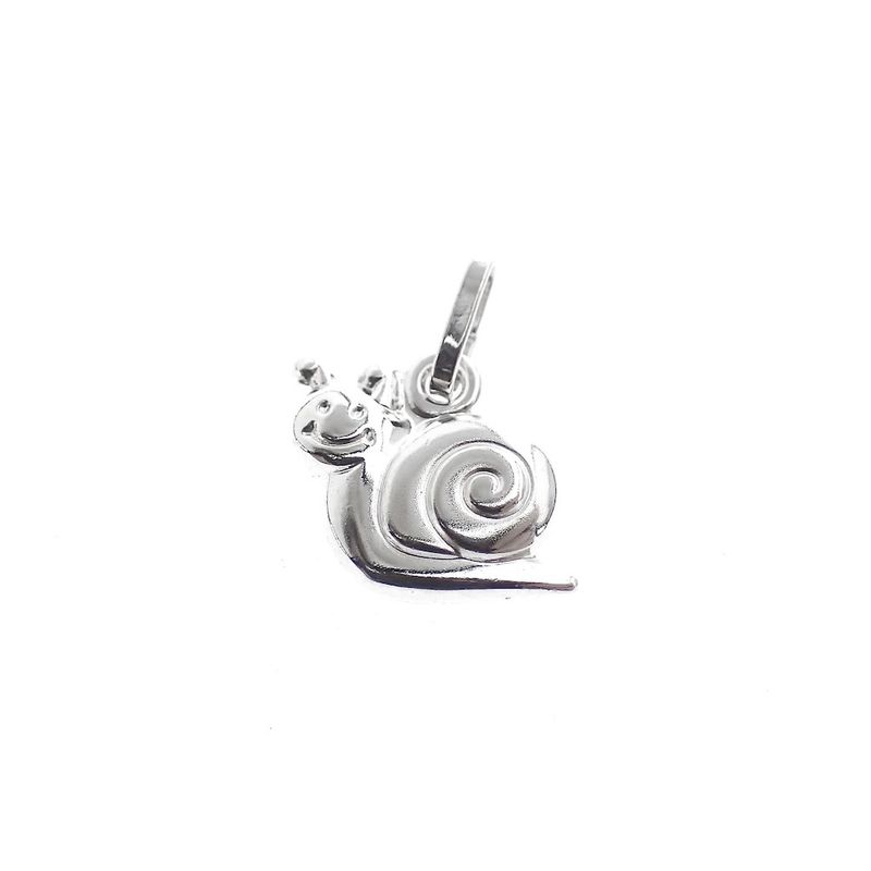 Image 1 of Silver charm; Snail