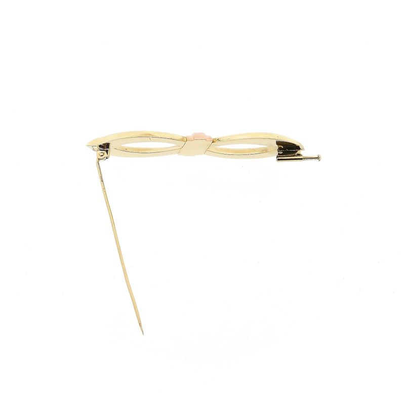 Afbeelding 7 van Bicolor gouden broche