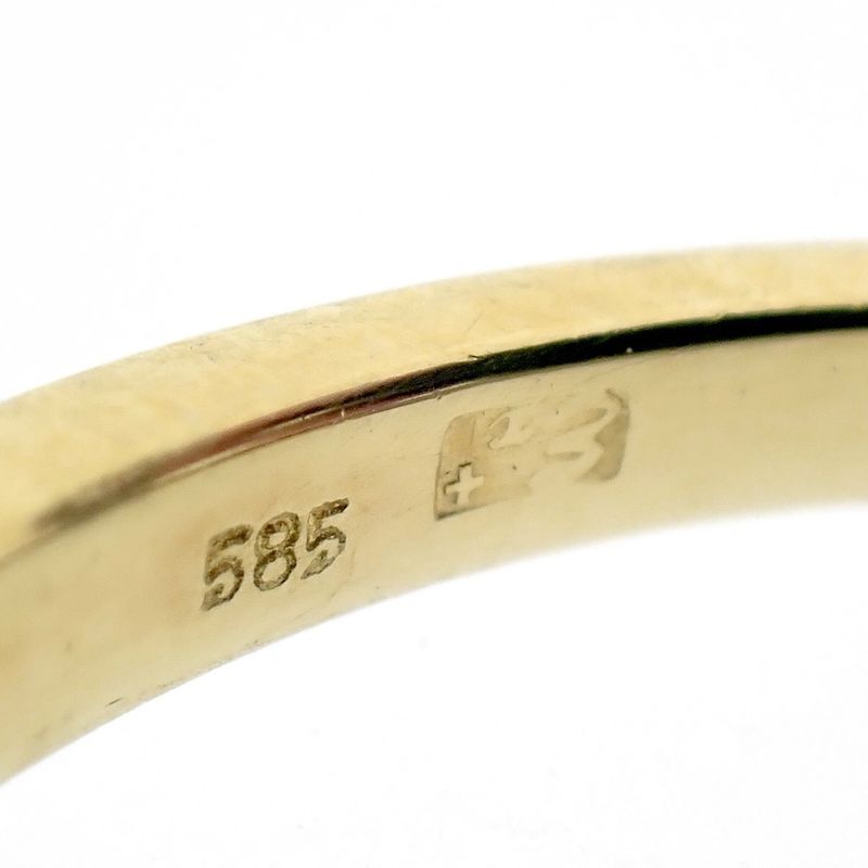 Image 9 of Two-tone gold ring set with zirconia