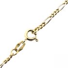 Image 7 of Two-tone gold Figaro link chain