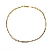 Exclusive gold foxtail link necklace