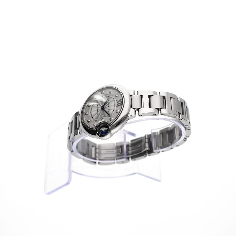 Image 10 of Cartier Ballon Bleu 33mm 3489 / W4BB0021; Automatic women's watch with diamonds