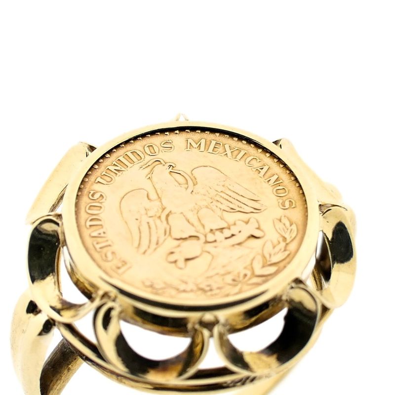 Image 3 of Golden Dos Pesos Ring 1945 (Mexico)