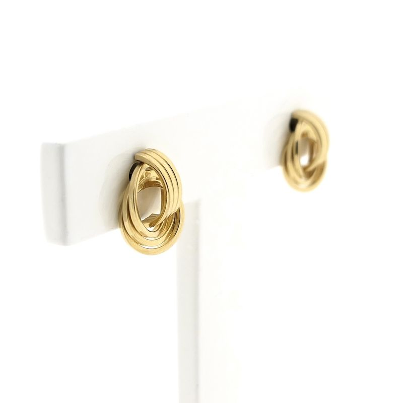 Image 3 of Gold stud earrings as a button