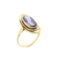 Gold ring with amethyst | Vintage