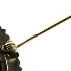 Image 8 of Two-tone gold brooch/pendant with enamel