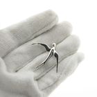 Image 4 of Silver pendant of a swallow