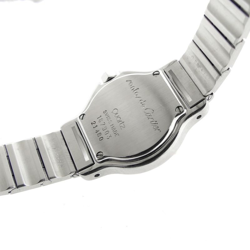 Image 9 of Cartier Santos Octagon; Gold/steel women's watch