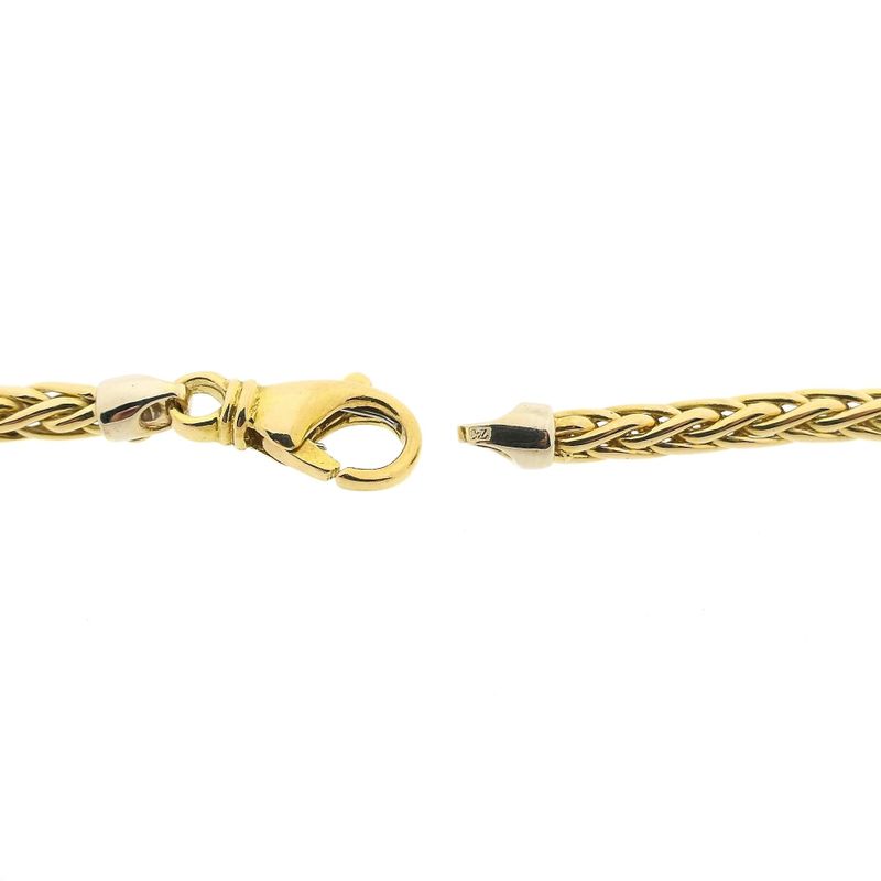 Image 5 of Gold square foxtail link chain