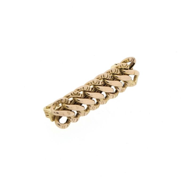 Image 4 of Vintage gold link brooch