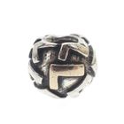 Image 3 of Pandora charm; Silver with gold; Letter L