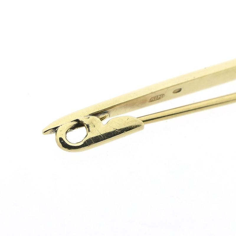 Image 6 of Vintage narrow gold brooch