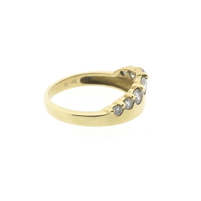 Image 4 of Gold ring with zirconia