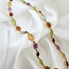 Image 6 of Gold necklace with a mix of gemstones