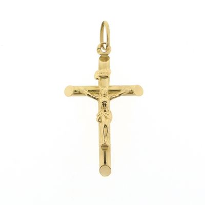 19.2 ct gold pendant of a cross with corpus | INRI Image 1 of 19.2 ct gold pendant of a cross with corpus | INRI