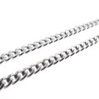 Image 3 of Long silver watch chain; Chatelaine (for a pocket watch) | 43.5 cm