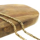 Image 8 of Solid gold square king necklace; Exclusive | 57 cm