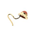 Image 4 of Gold stud earrings with garnet